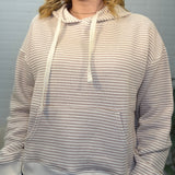 Striped French Terry Hoodie