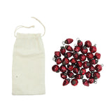 1h Embossedmercury Glass Ornaments, Red
