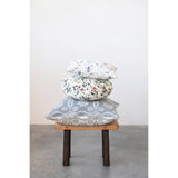 16 Round Cotton Pillow W Pleats
