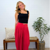 Pleated Balloon Pants