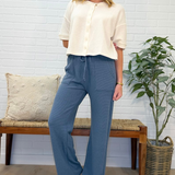 Cloudy Knit Bottoms With Pockets