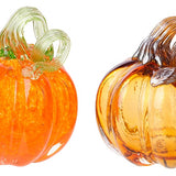 Small Glass Clear Pumpkin 2 Asst