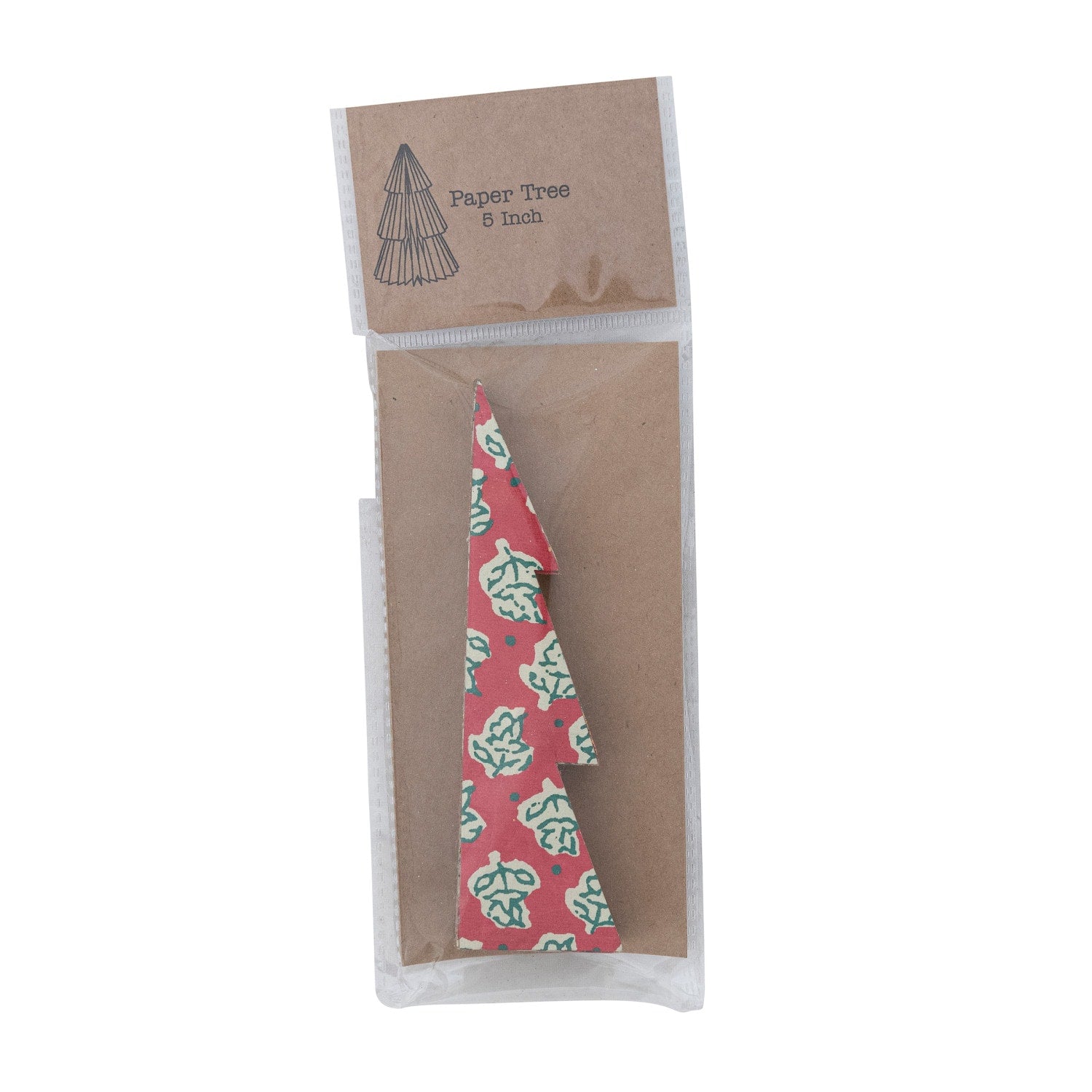 Recycled Paper Folding Honeycomb Tree W Gold Glitter Edge