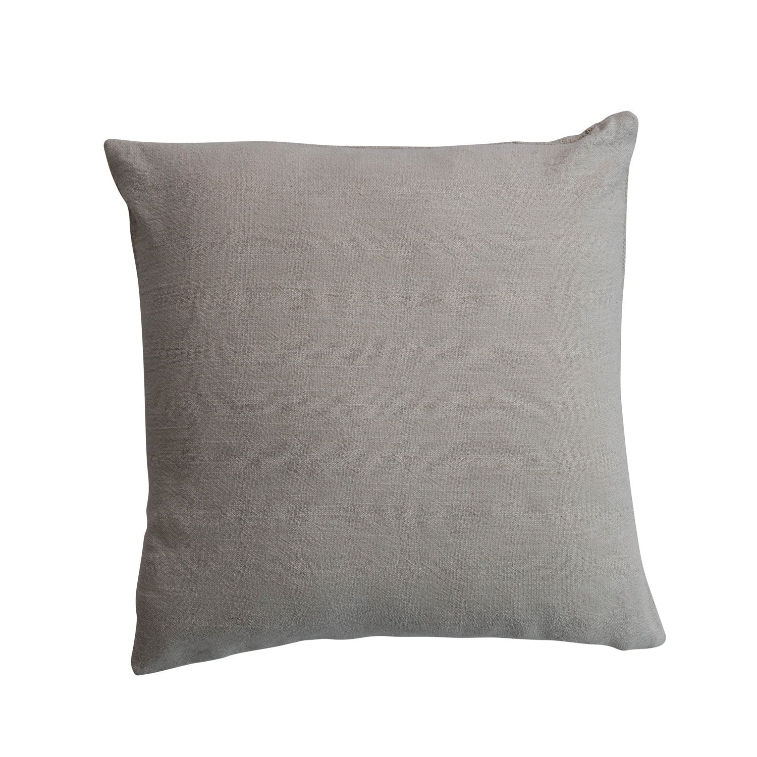 Cotton Pillow W Embroidered Holly Jolly