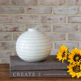 5.8 White Dot Vase