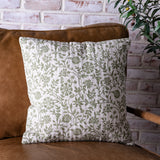 18 Green Floral Pillow