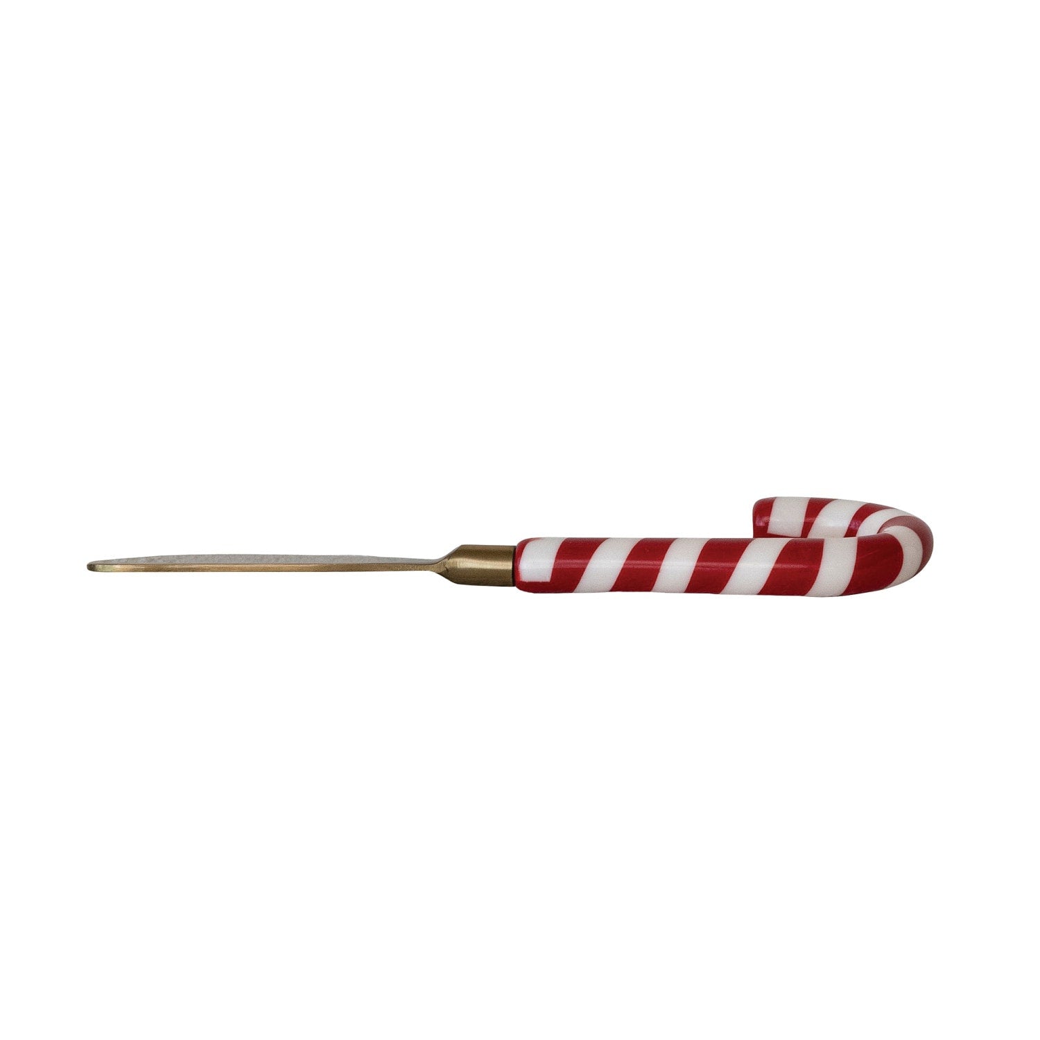 Candy Cane Spreader, Red, White & Gold Finish