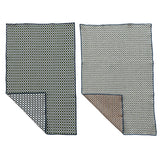 Cotton Tea Towel W Pattern, 2 Colors