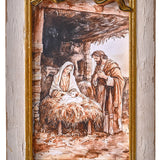 Wd Nativity Pic W/Bow