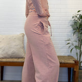 Striped Drawstring Pants