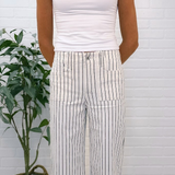 Hr Crop Patch Pocket Denim
