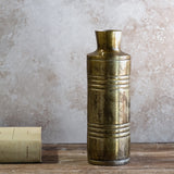 10.5 BURNT CHAMPAGNE ALUM. VASE