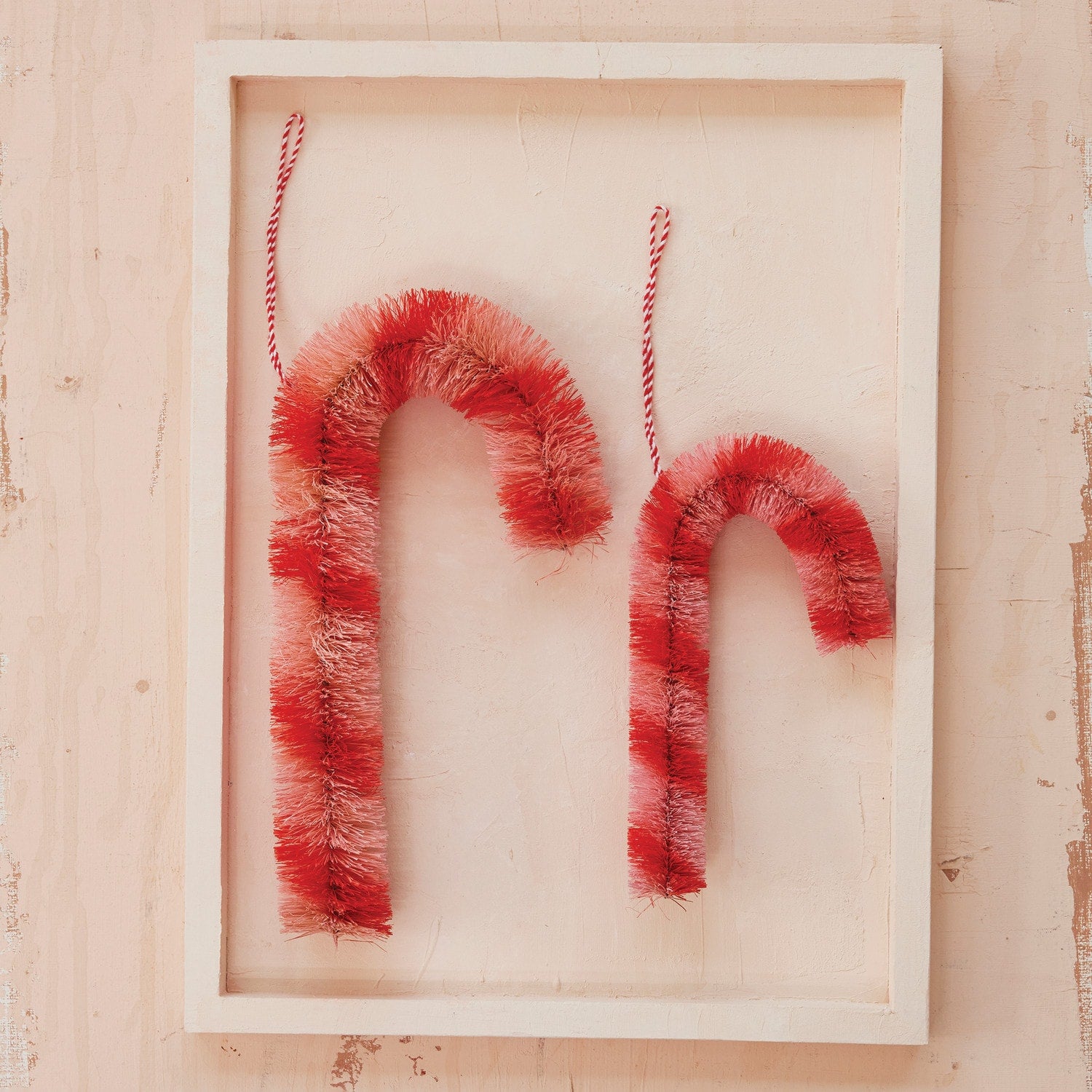 S/10 10h Red Plastic Candy Cane W Pvc Box Decorationtrf-ccoi8.42