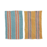 28lx18w Woven Cotton Waffle Weave Tea Towel, 2 Styles