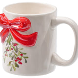 Cer Leaf/ Berry/Bow Mug