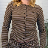 Striped Button Up Top