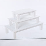 Wd Wht Rect Stand