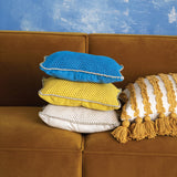 60l X 50w Wovenrecycled Cotton Blend Throw W Fringe