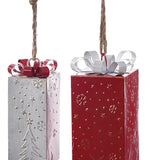 Mtl R/w Tree Embossed Gift Box Hang