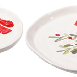 Sm Cer Leaf/Berry/Bow Plate