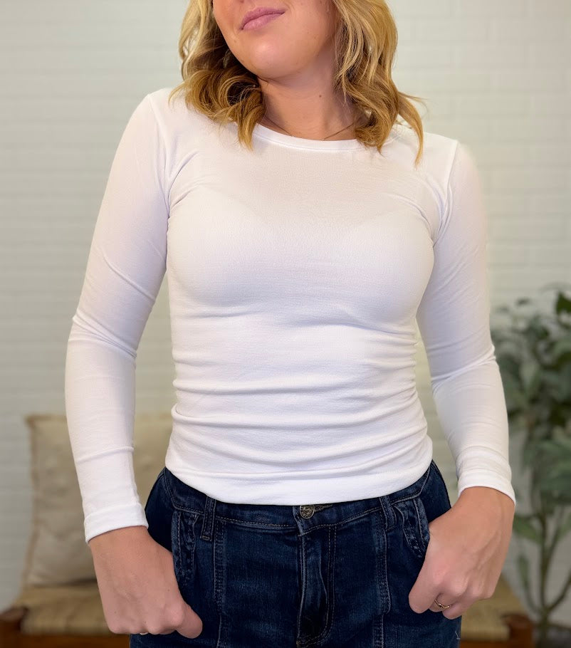 Long Sleeve Crew Neck Top