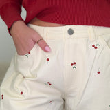 Cherry Print Pants