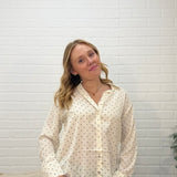 Button-up Polka Dot Shirt