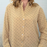Button-up Polka Dot Shirt