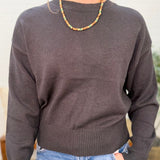 Crew Neck Sweater Top