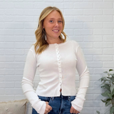 Button Up Sweater Top