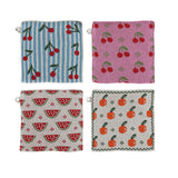 Cotton Knit Dish Clothw Fruit Pattern, 4 Styles