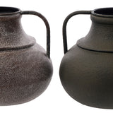 Sml Mtl Rustic Urns 2 Asst