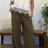 Striped Drawstring Pants