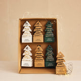 118"l Ledstring Lights On Tree Shaped Paper Card, 3 Styles
