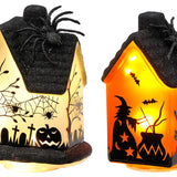 Sm Gls Led Haunted House 2 Asst