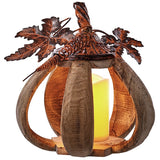Sm Round Wd Bound Ribbed Pumpkin