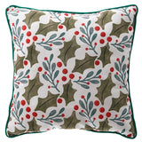 Fabric Holly Leaf Pillow