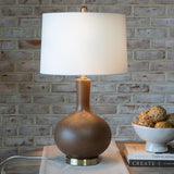 27 T Beige Ceramic Bubble Lamp