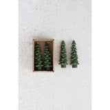 S/2 4-3/4h Unscented Tree Shaped Taper Candles In Box