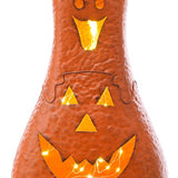Sm Mtl Double Stack Led Pumpkin