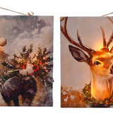 Santa Lighted Picture 2 Asst