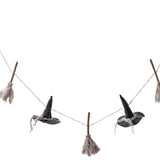 Fab Rustic Witch Hat Broom Garland