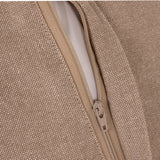 Cotton Corduroy Lumbar Pillow W Embroidery & Mini Pom Pom Trim