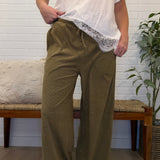 Striped Drawstring Pants